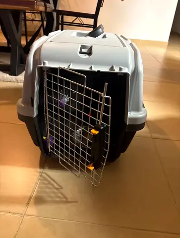 Skudo Iata 3 Pet Carrier, White x Grey - 60 x 40 x 39