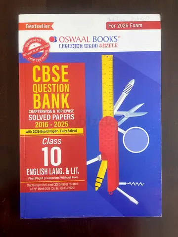 CBSE Question Bank Solved Papers Class 10 English Lang  Lit (Oswal) - 2016-2025