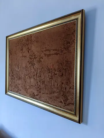 Elegant Vintage Wall Art in Gold Frame