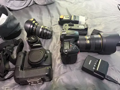 D10 Nikon Camera  7D Canon all with accessories
