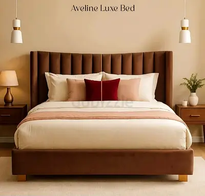 New High Quality Fabric Luxury King size 180x200 Bed with spring mattress available