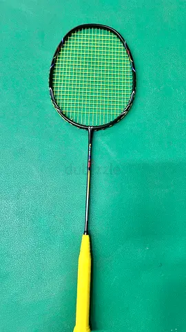 Used Lightweight Badminton Racket with Yellow Grip