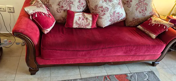 Homecentre Red color Sofa 3 seater