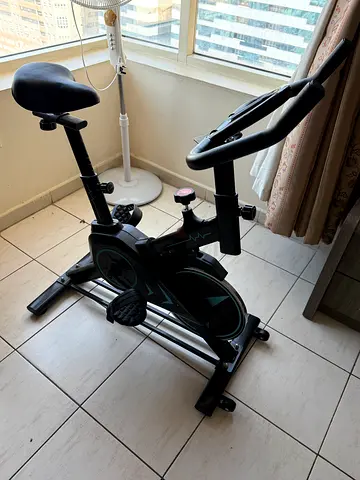 Used Upright Exercise Bike - Compact Home Stationary Bicycle