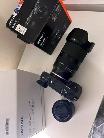 Sony Alpha mirrorless camera (2 batteries) with 17-70mm f/2.8 Tamron lens - excellent condition