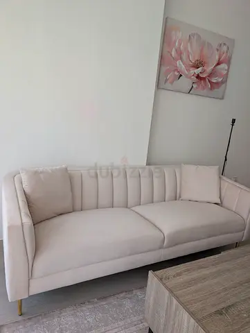 Beige Chic 3 Seater Sofa