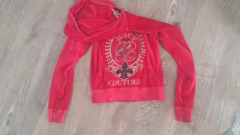 Juicy Couture Pink Velour Hoodie – Good Condition (M/38)