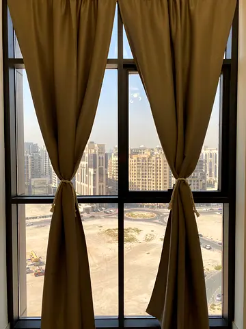 Blackout Curtains (2 Panels) + Adjustable Tension Rod – No Drilling
