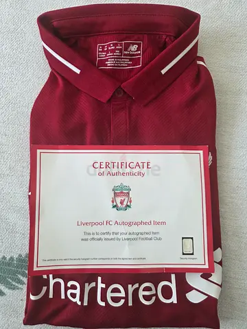 Signed Liverpool FC 2018/19 Home Shirt – Champions League Winners – With COA