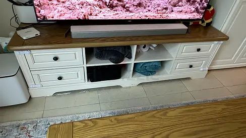 Classic Wooden TV Stand with Storage