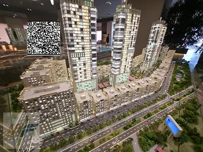 One bedroom and living room with open view and balcony - Princess Village - 30,000 down payment - 7-year installments - Freehold