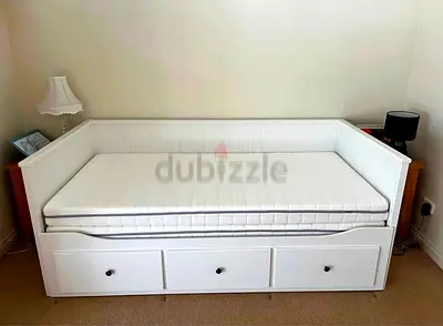 Ikea hemnes day bed with matters 3 storage