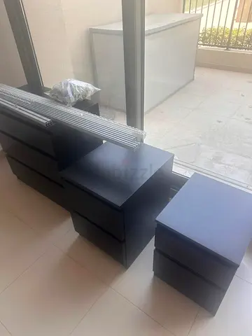 Chest with 3 drawers with side bed