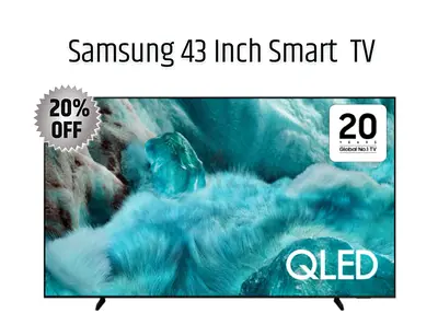 Samsung 43 Inch QLED 4K Samsung Vision AI Smart TV | 43Q7F