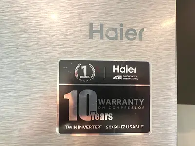 Haier Refrigerator - Twin Inverter, 10-Year Compressor Warranty