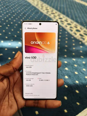 Vivo V30 Petal White (256GB / 12GB RAM) - Excellent Condition (Phone Only)
