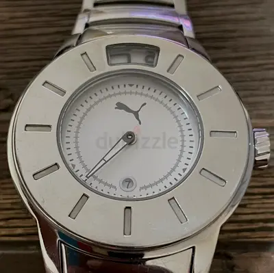 Puma stainless steel mens wristwatch - silver analog
