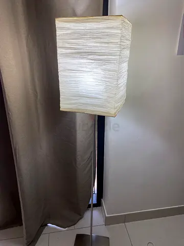 Floor Lamp with Paper Shade – Working Condition