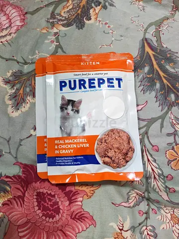 Purepet Kitten Wet Food - Real Mackerel  Chicken Liver in Gravy
