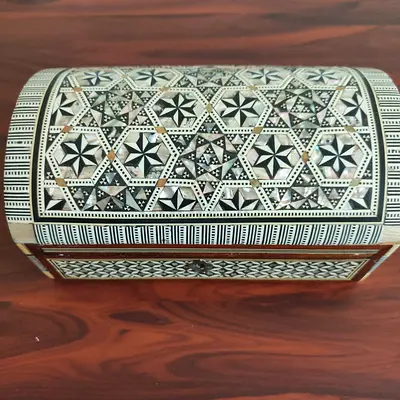 Decorative Mother of Pearl Inlay Jewelry Box
