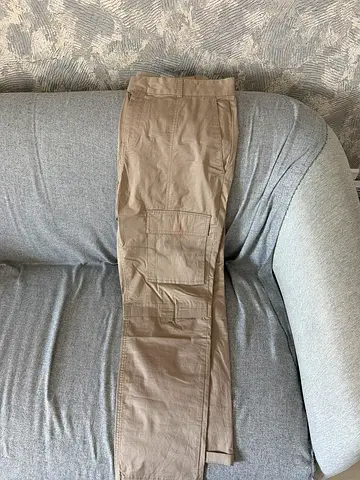 Unisex Beige Cargo Trousers