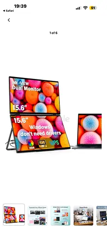 INNOVIEW DUAL PORTABLE MONITOR