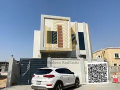 Villa for rent in Ajman Al Yasmin area, behind the park Second tenant Split AC units Super deluxe fi