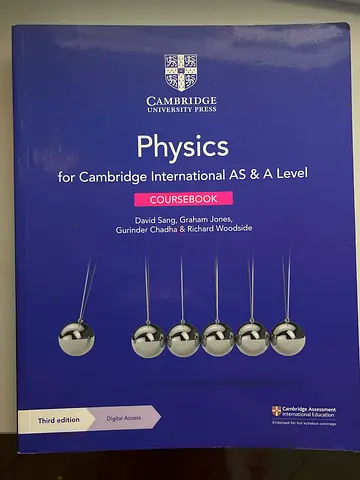 Cambridge International AS  a Level Physics coursebook
