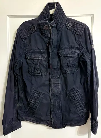 Vintage Abercrombie  Fitch  Military Field Jacket Men (Dark Blue colour)