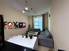 Furnished 1-bedroom apartment for annual rent in City Tower, Al Nuaimiya 3, Ajman. Includes parking,