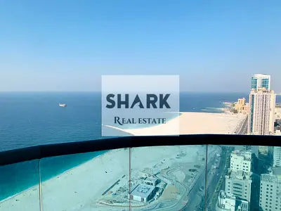 شقة لقطة كاش مليون و50 ألف | 2BHK إطلالة بحرية كاملة بالدور 36 في أبراج الكورنيش ريزيدنس!