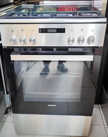 Siemens latest model 4 burner gass /electric 2in1 full heavy duety stove oven fan cooking range60x60