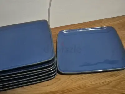 8 large stoneware dinner plates