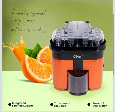 Clikon 2 in 1 Citrus Juicer with Dual Squeezer Technology