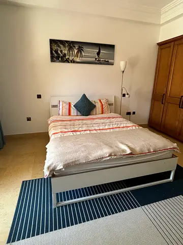 Queen Size Bed Frame with Mattress  - Excellent Condition