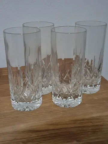 4 Stuart Crystal Manhattan Highball glasses