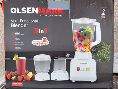 Olsenmark 3-in-1 Multi-Functional Blender (600W) - Unused in Box