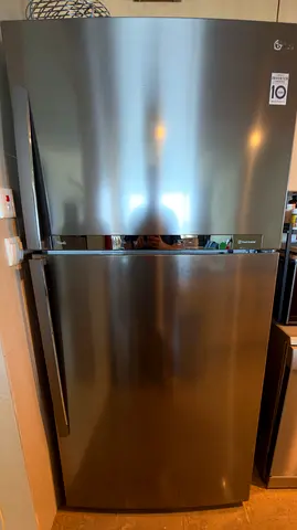 LG 2-Door Refrigerator - Stainless Steel, Good Condition