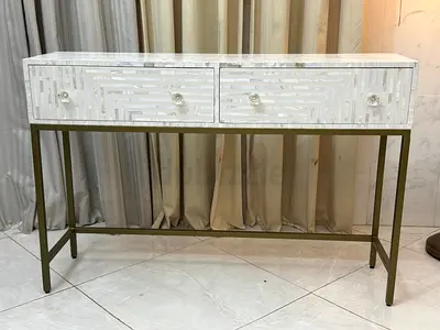 West Elm Mother-of-Pearl Inlay Console Table