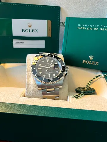 Rolex Submariner 116610 LN, year 2020, 40 mm , full set. Like new, factory stickers on clasp.