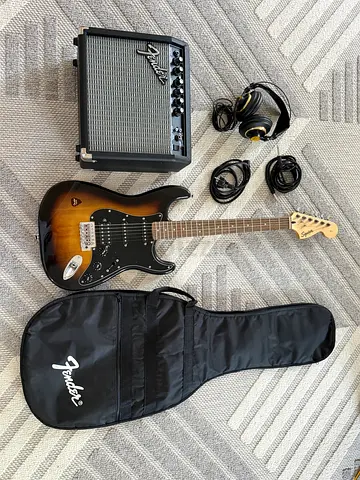 Squier Stratocaster Electric Guitar Bundle