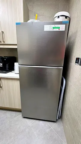 Full Size Double-Door Refrigerator (Stainless Steel) – Excellent Condition