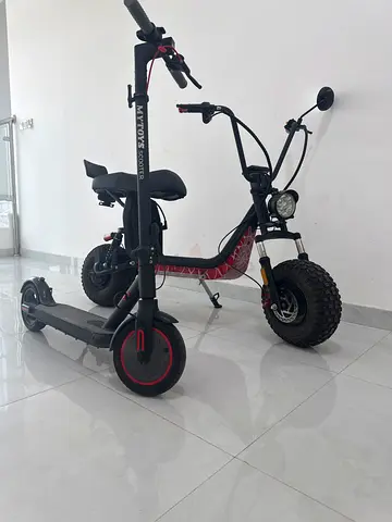 Harley e-bike with standard e-scooter (price negotiable)