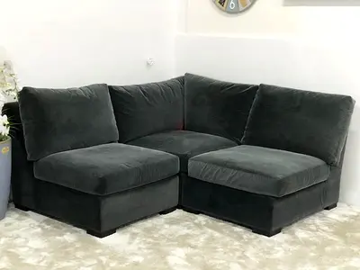 Crate and Barrel 3-Seater Sectional Sofa