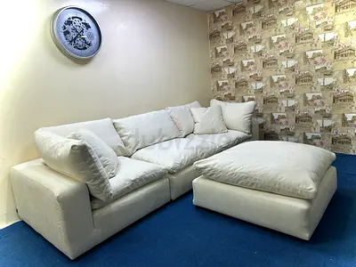 Marina home luscious sofa with footstool