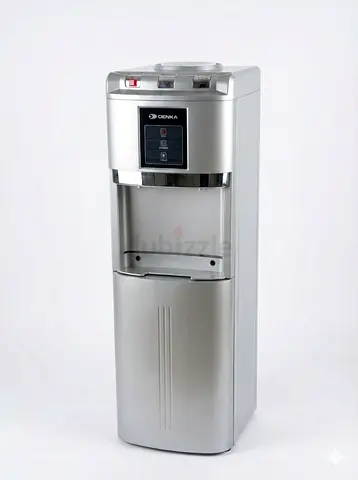 Standing Water Dispenser with Hot  Cold Options - Silver