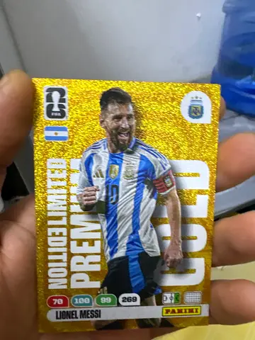 PANINI, LIONEL MESSI GOLD PREMIUM LIMITED EDITION WORLD CUP 2026