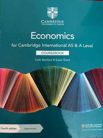 CIE/ CAIE Economics Coursebook Textbook UNUSED