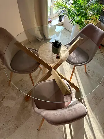 Dining table + 4 chairs JYSK 4-5 seater