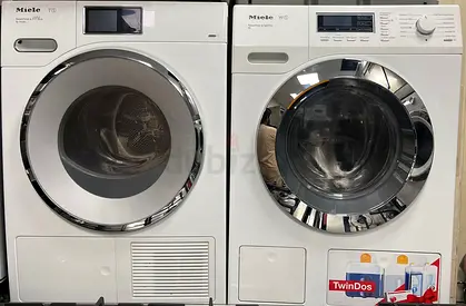 Miele latest model twin dos 9 kg washer and 9 kg heat pump dryer Separate set freestanding